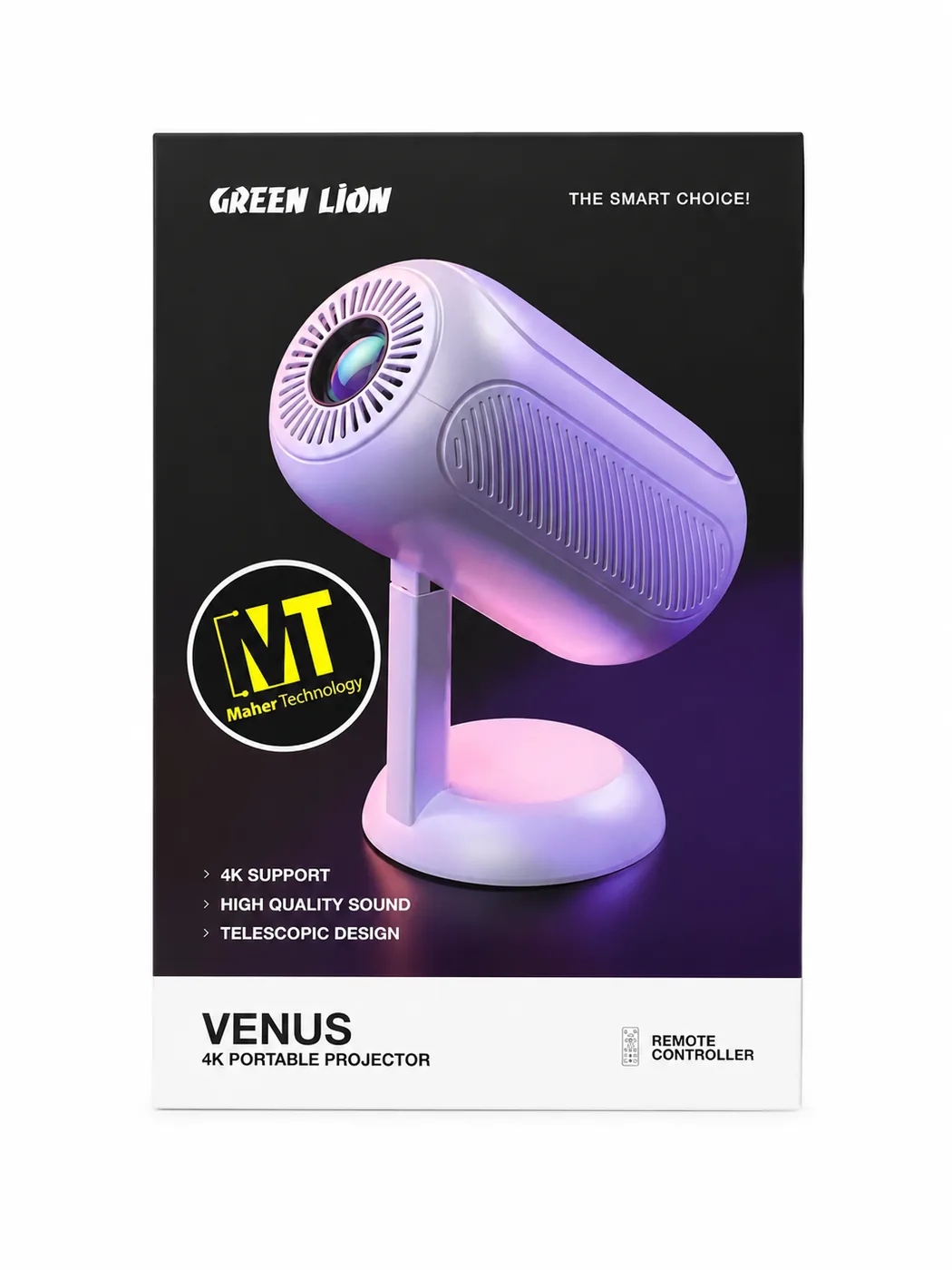 ویدیو پروژکتور Venus GL-VP4K Green Lion 4K Portable Projector