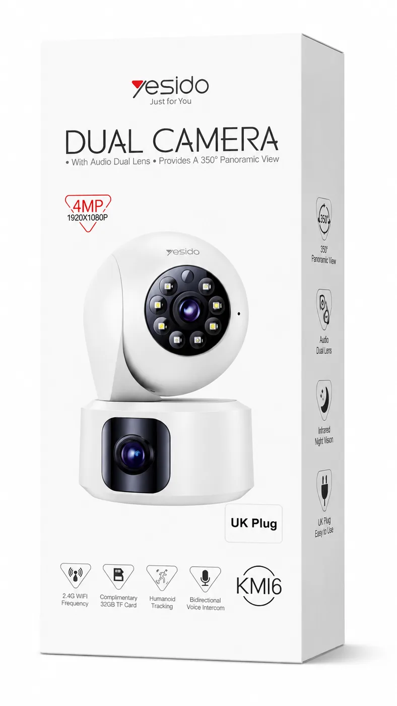 دوربین مداربسته هوشمند KM16 Yesido Dual Camera