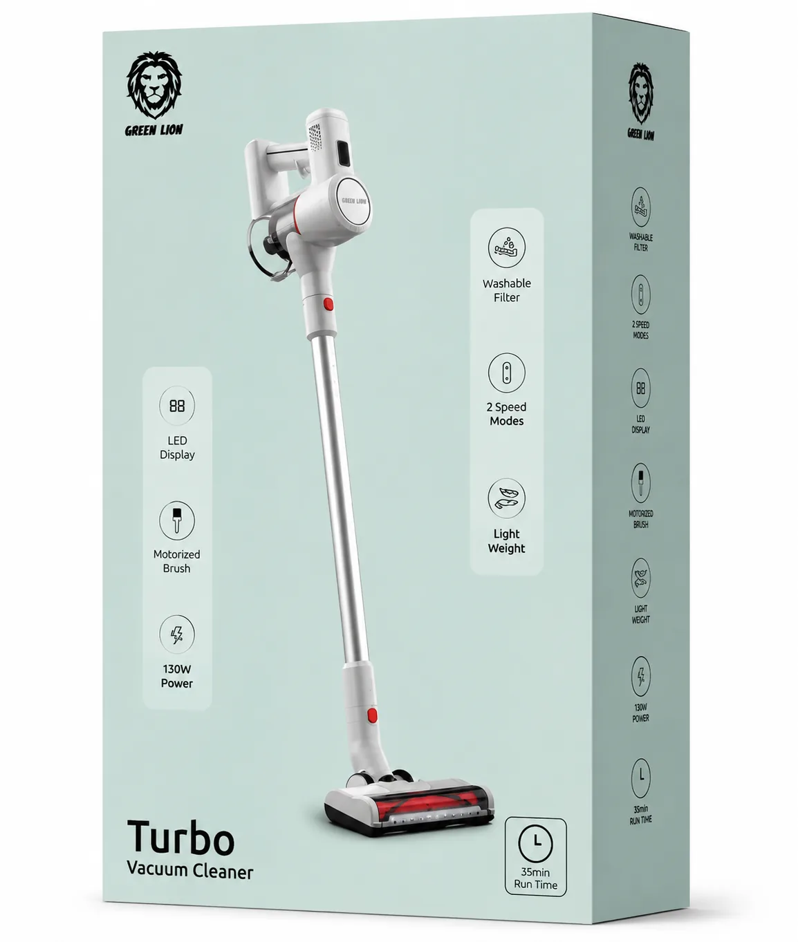 جارو برقی Green Lion Turbo Vacuum Cleaner Battery 2200 Mah