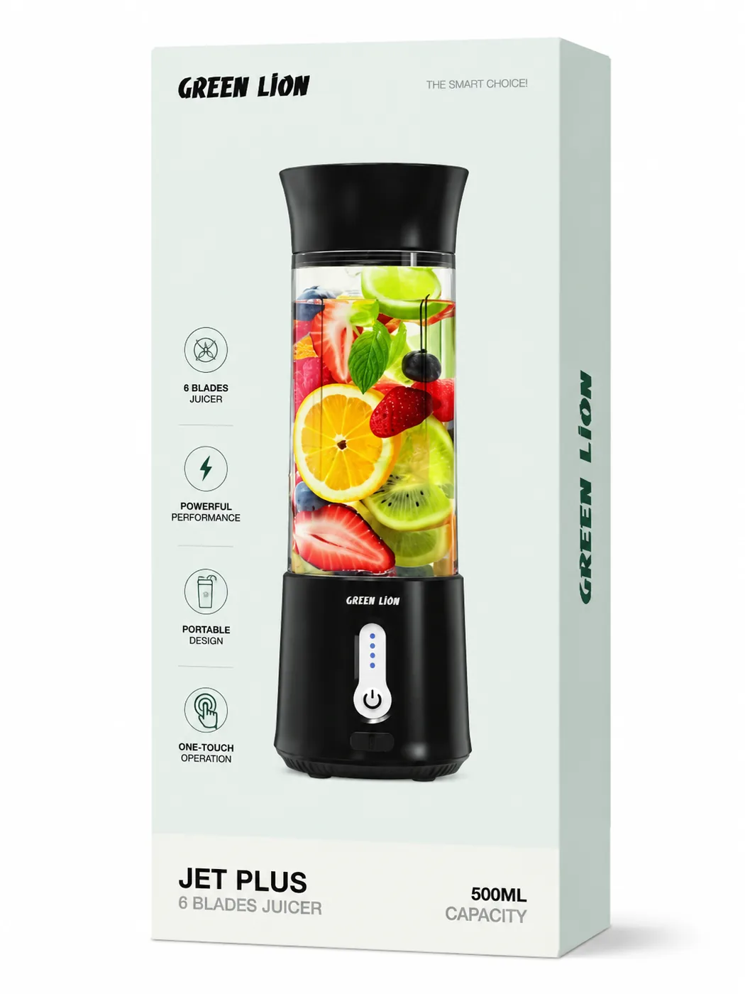 شیکر GL-JU7 Green Lion Jet Plus 6Blades Juicer 500Ml