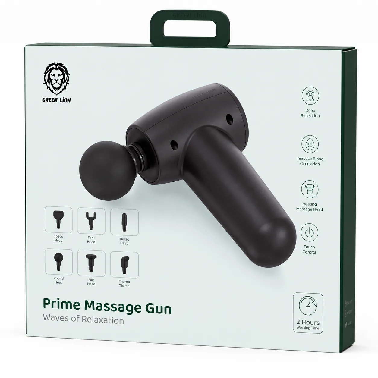 ماساژور پرایم Green Lion Prime Massage Gun Wave Of Relaxation