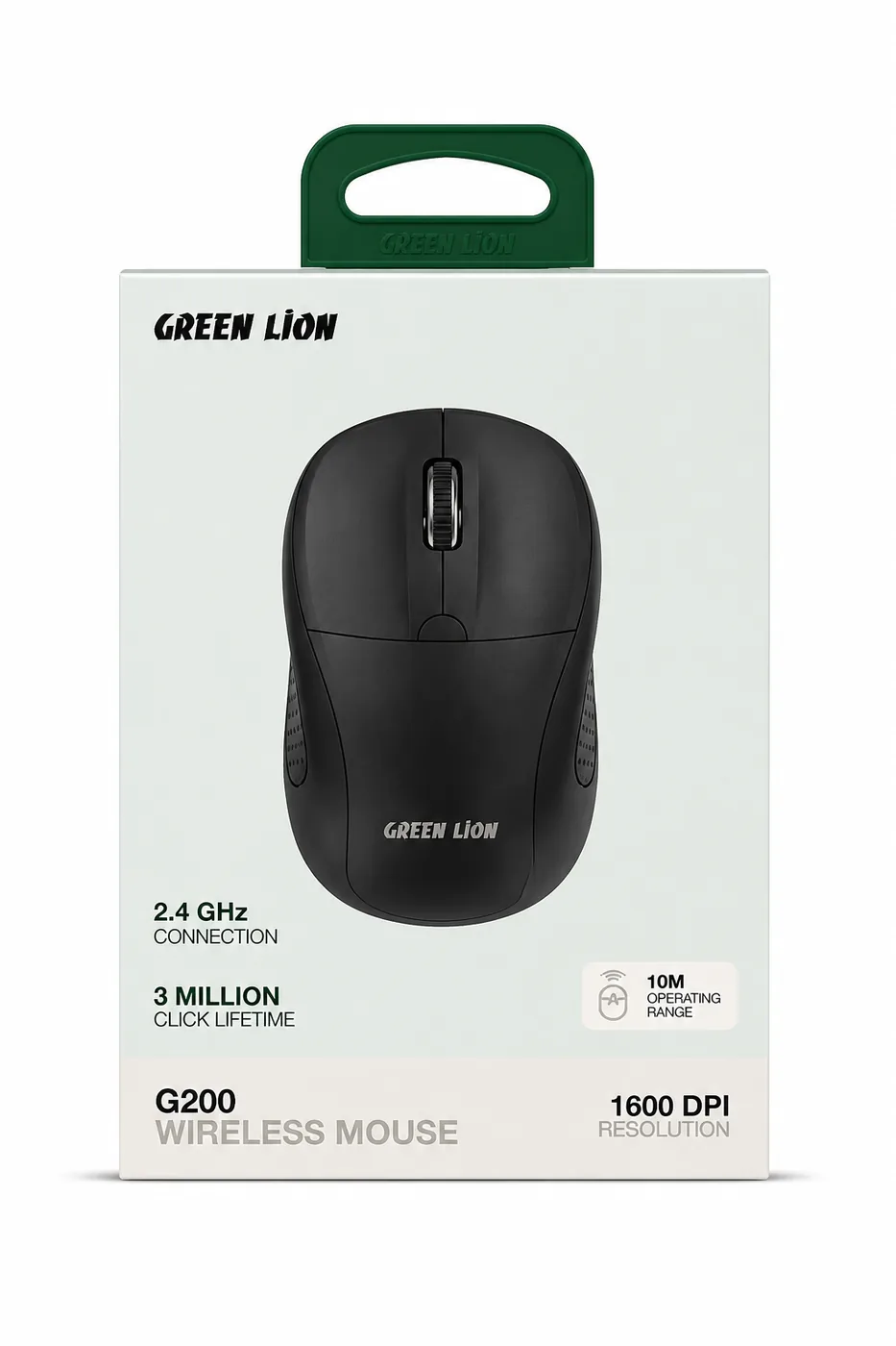 موس G200 Green Lion Wireless Mouse 1600Dpi