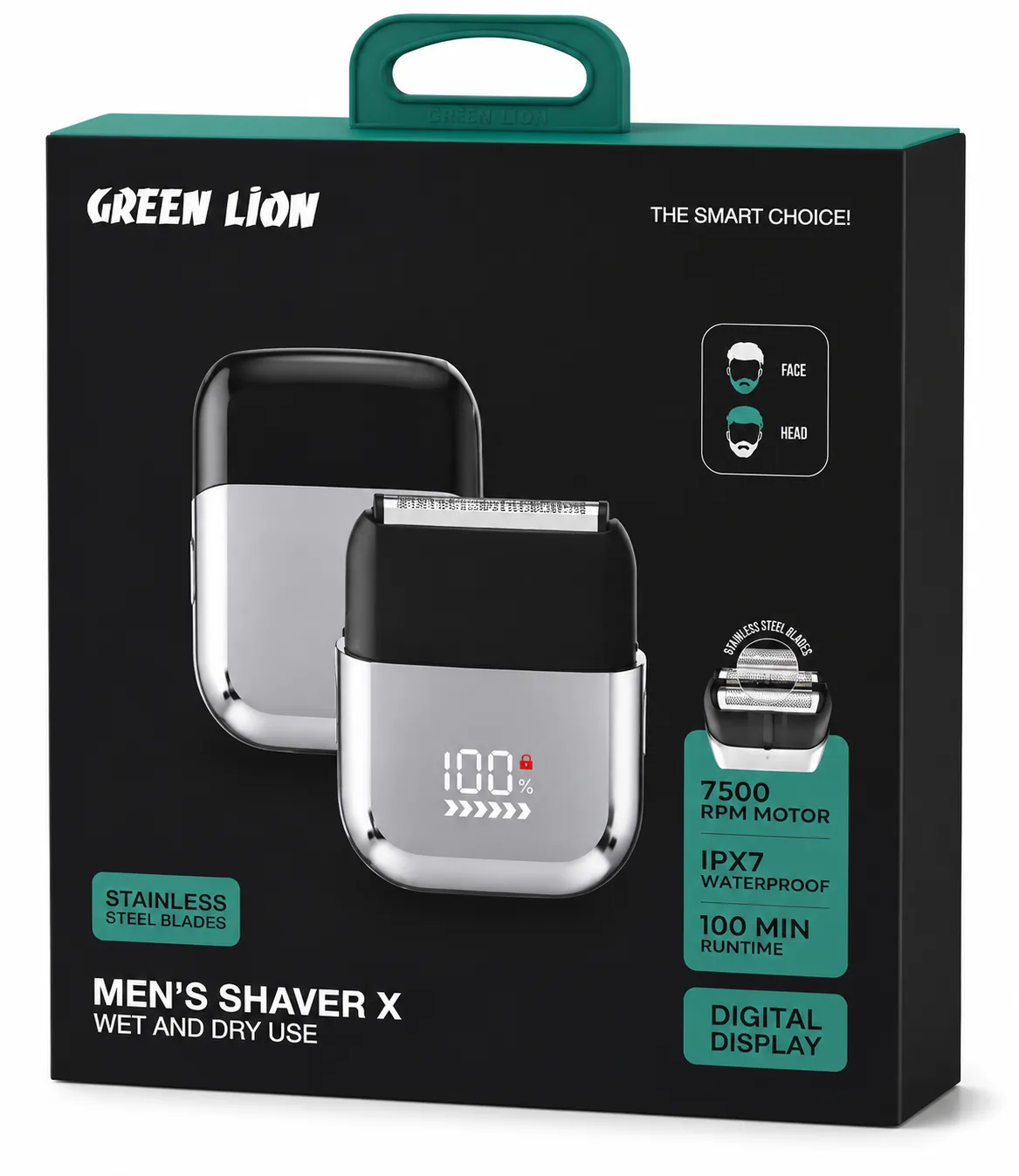 شیور GL-TM45 Green Lion Men Shaver X Wet And Dry Use