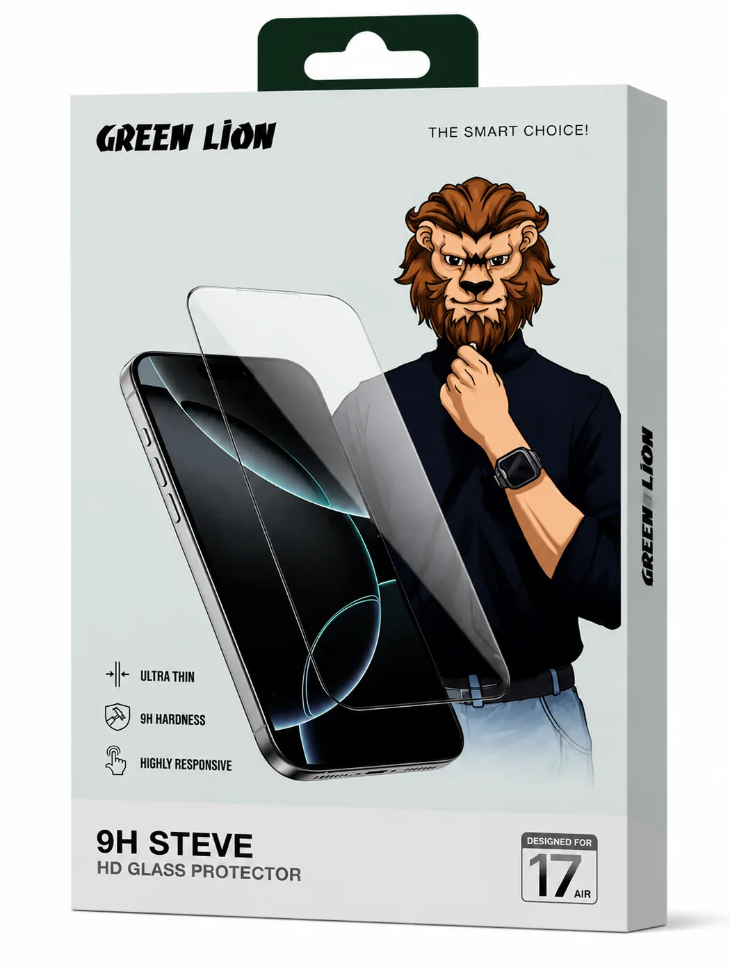 گلس گرین 17 ایر Green Lion 9H Steve