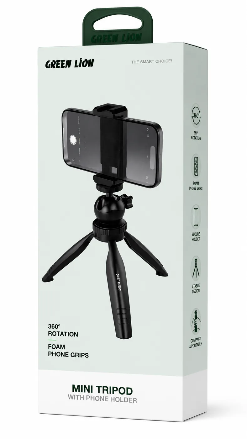 سه پایه موبایل GTP-180 Green Lion Mini Tripod With Phone Holder