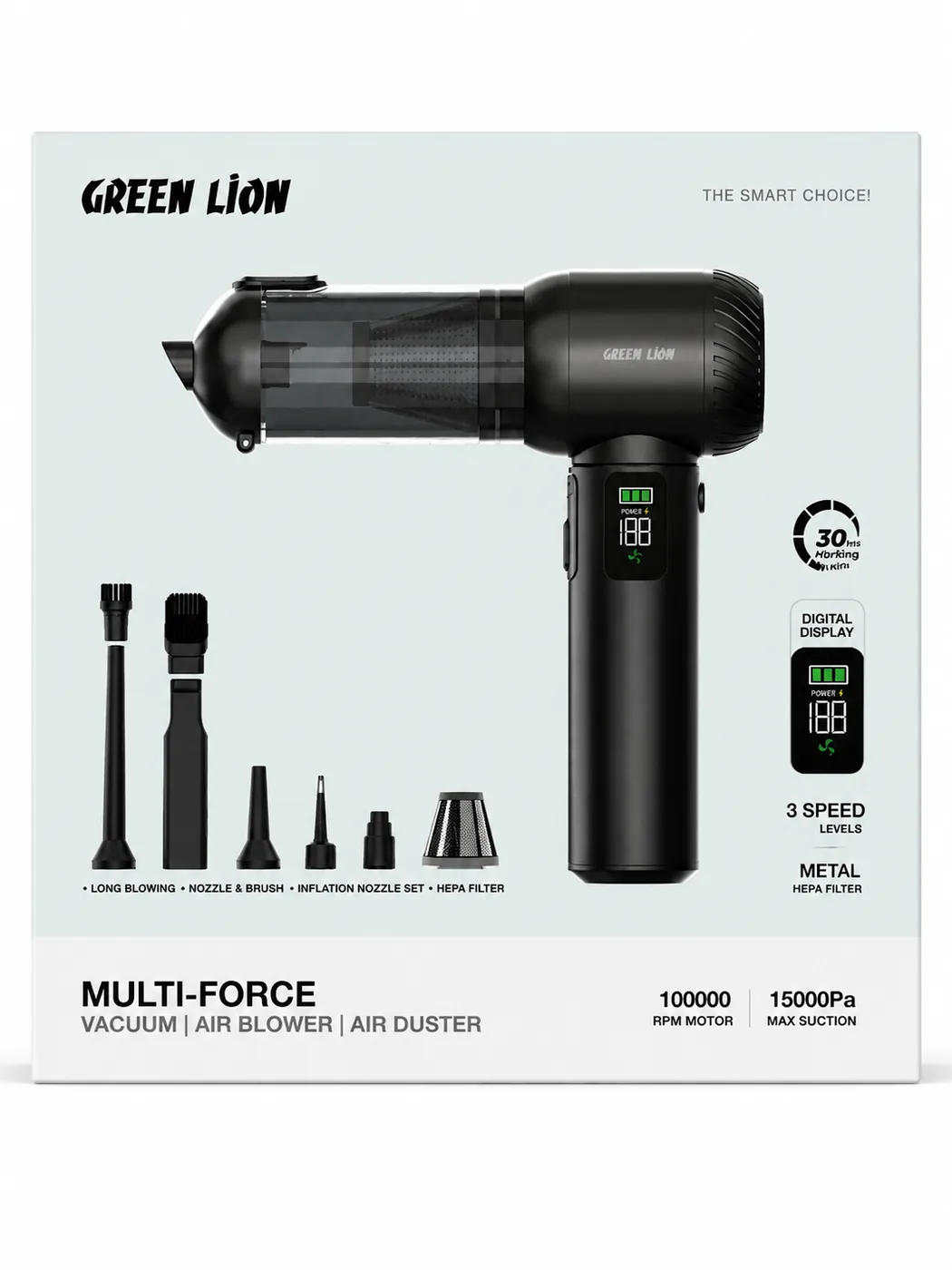 جارو شارژی GB-286X Green Lion Multi Force